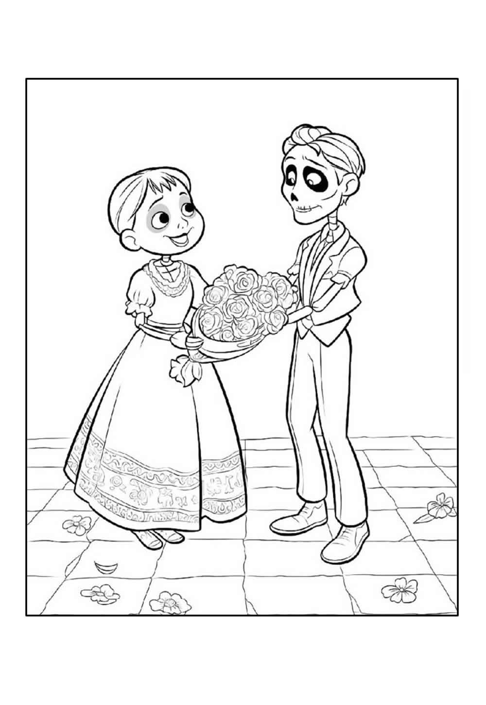 Desenho do filme Viva para colorir