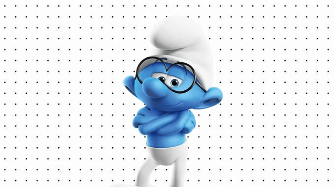 Desenho dos Smurfs para colorir