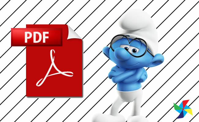 Desenho dos Smurfs em PDF