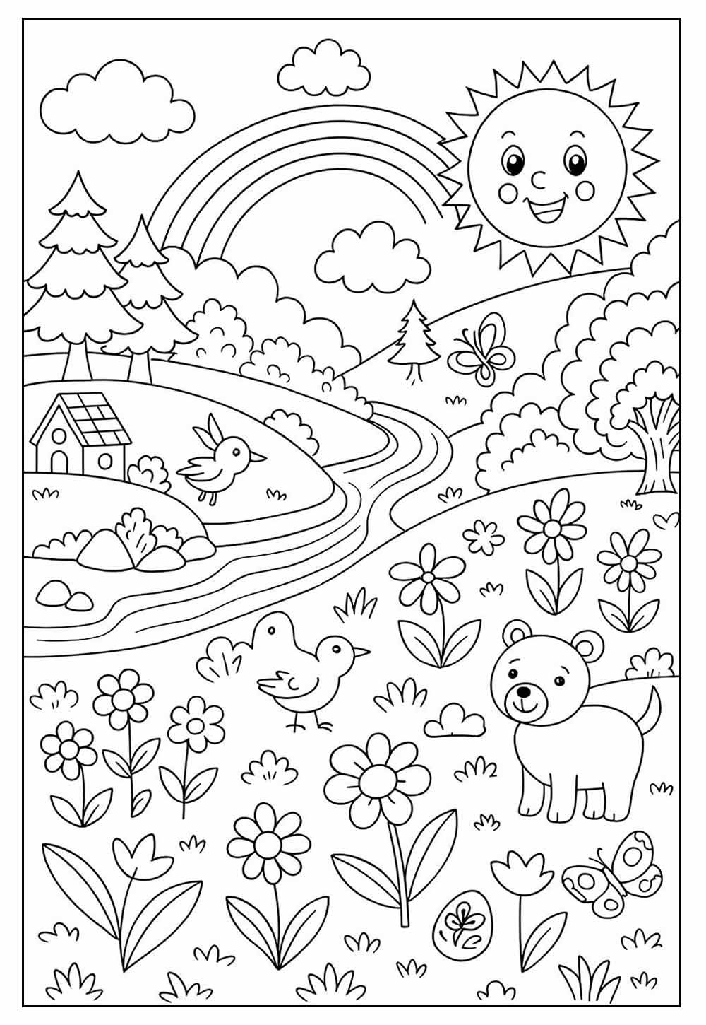 Desenho Fofo para Colorir