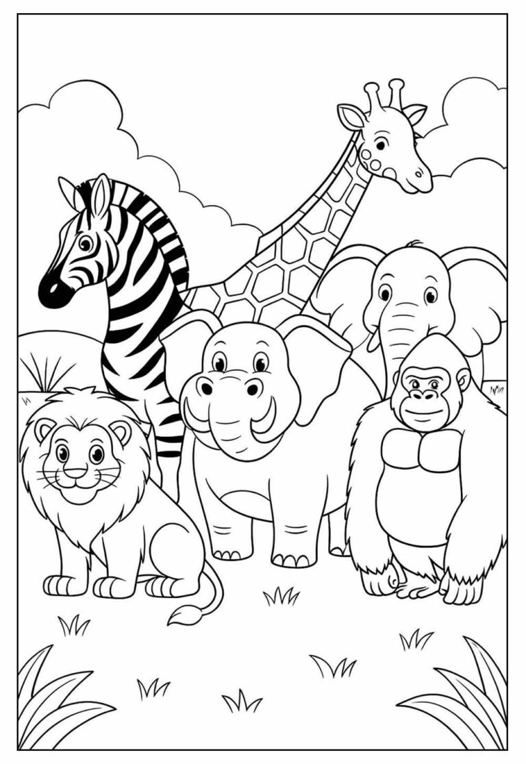Desenhos Fofos para Colorir e Relaxar - Bora Colorir