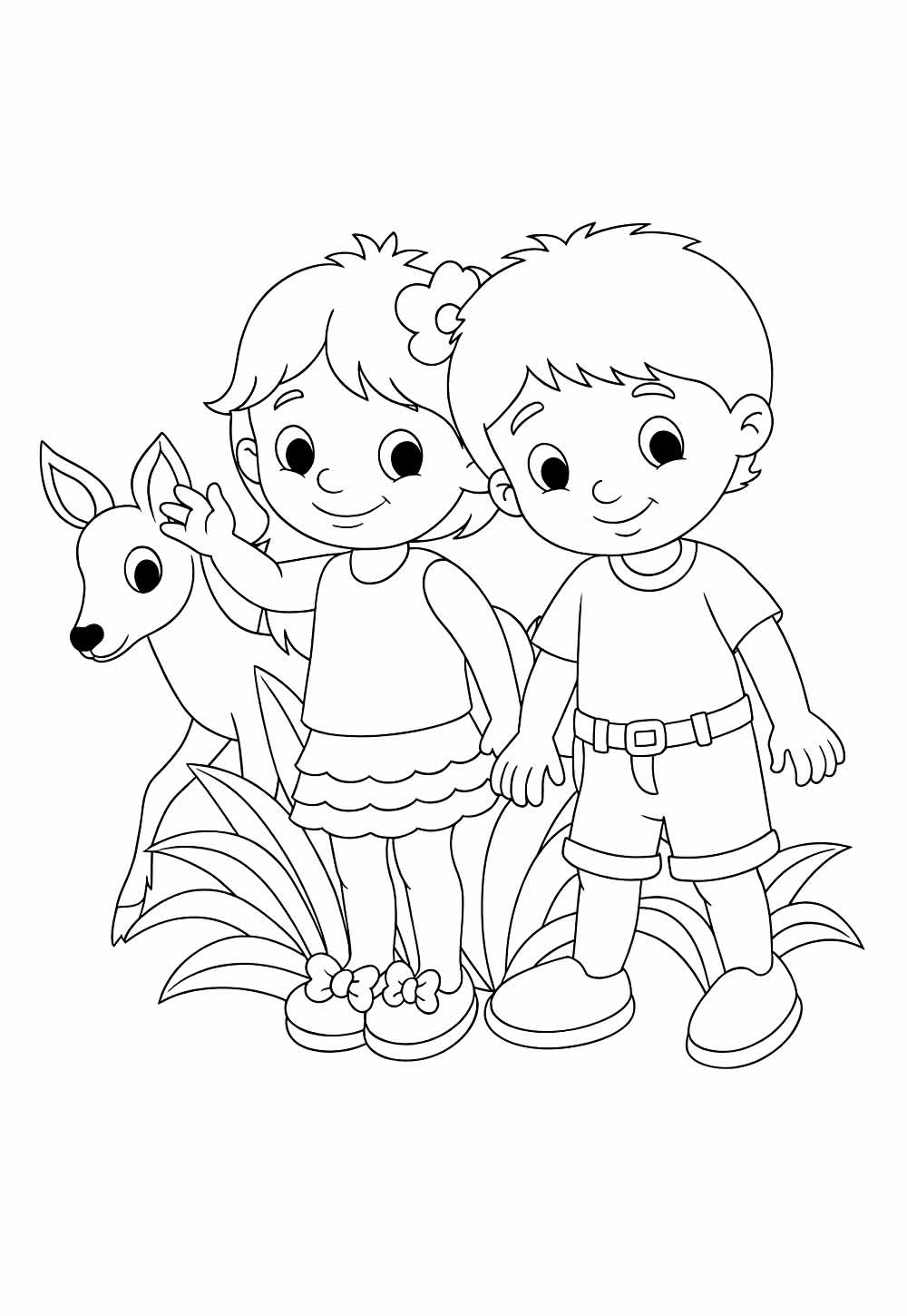Desenho Fofo para Colorir de Crianças