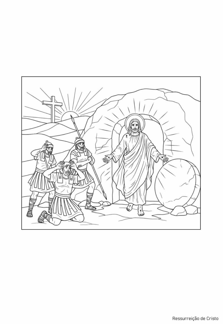 Desenhos Bíblicos para Colorir e Imprimir (PDF Grátis) - Bora Colorir