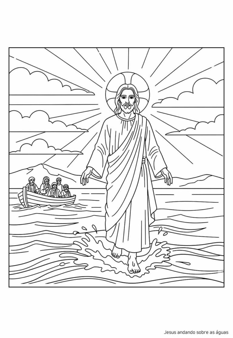 Desenhos Bíblicos para Colorir e Imprimir (PDF Grátis) - Bora Colorir
