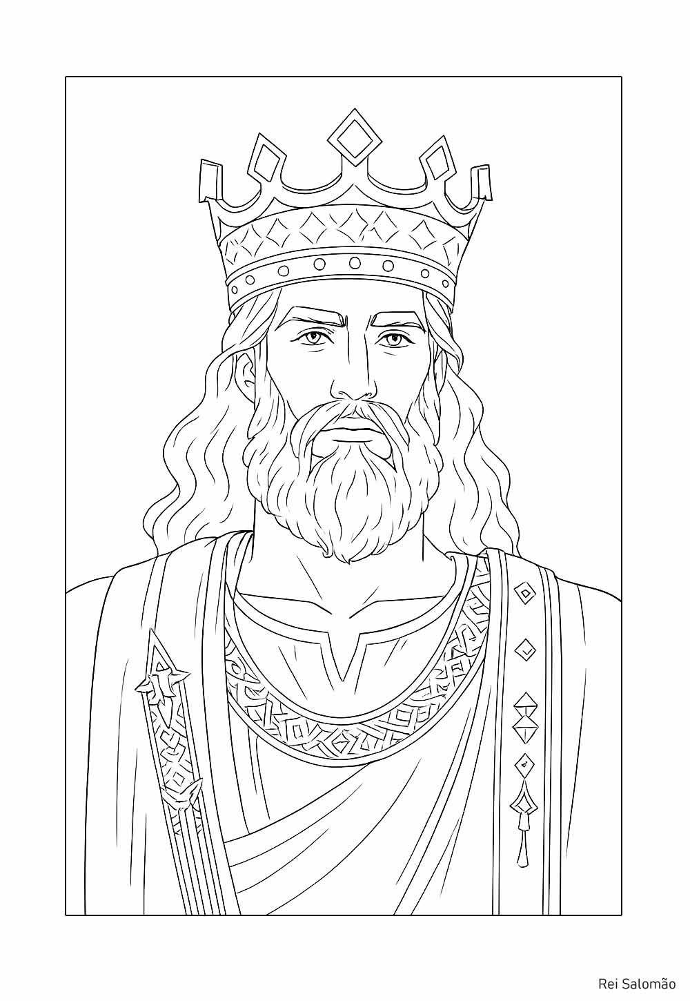 Desenhos de Rei Salomão para colorir