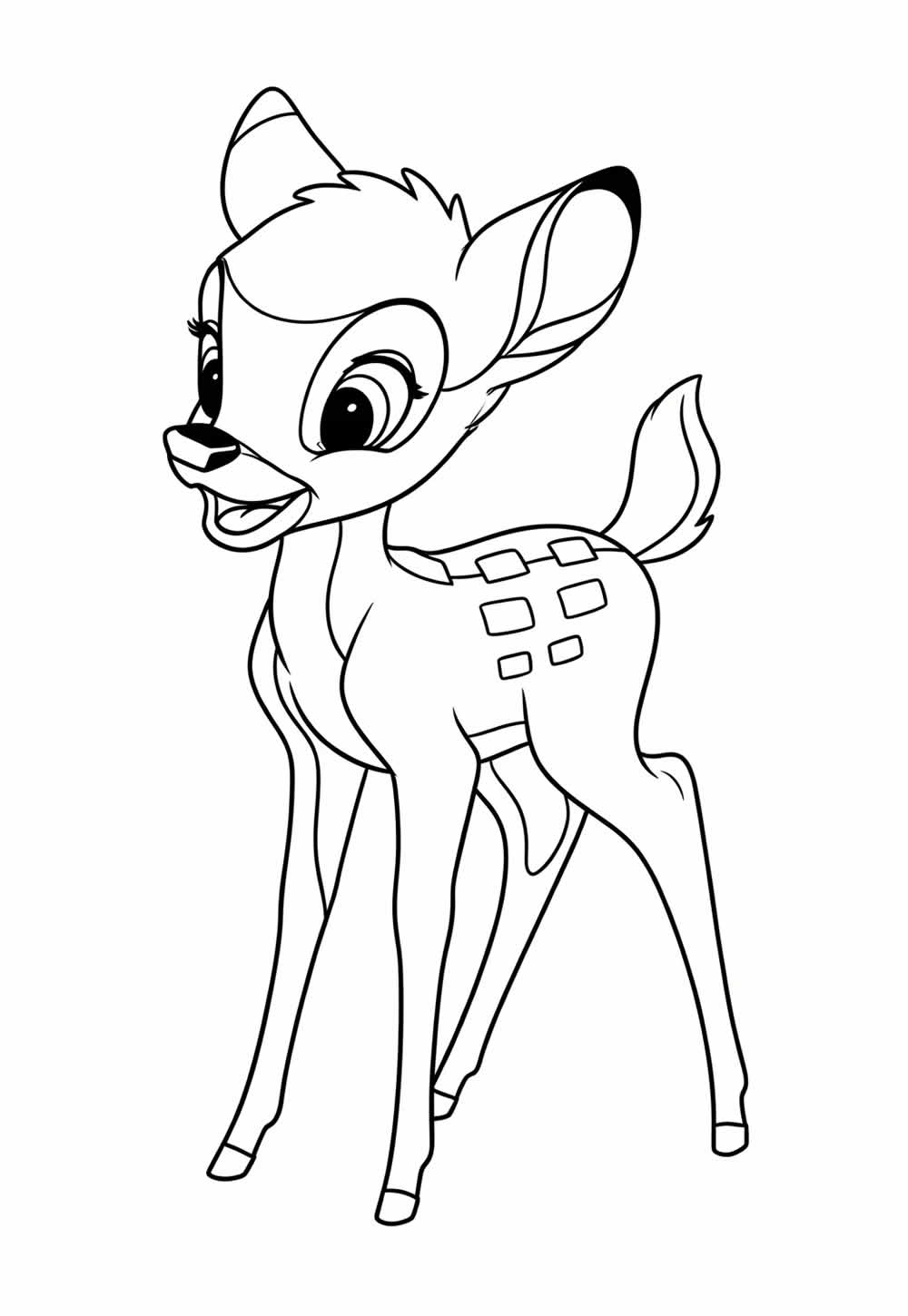 Desenhos de Bambi para colorir