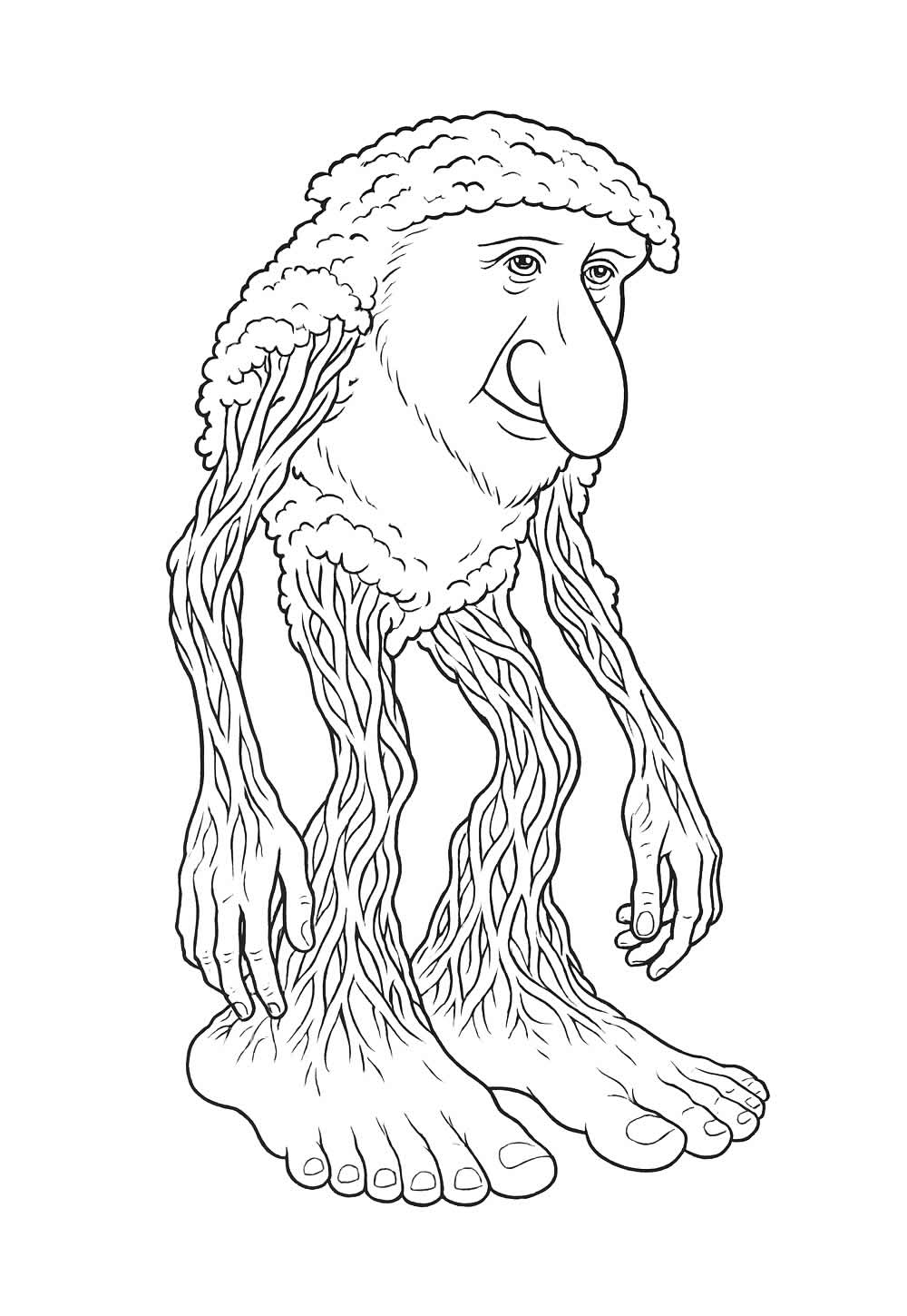Desenho de Brainrot para colorir