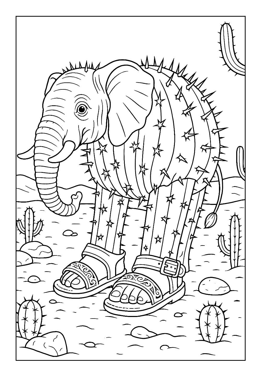 Desenho de Brainrot para colorir