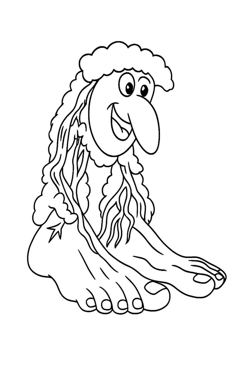 Italian Brainrot para colorir - Pé