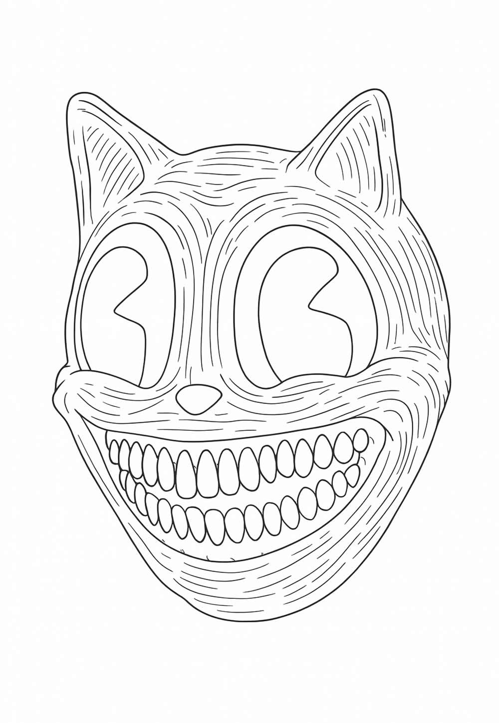 Desenho Assustador para colorir