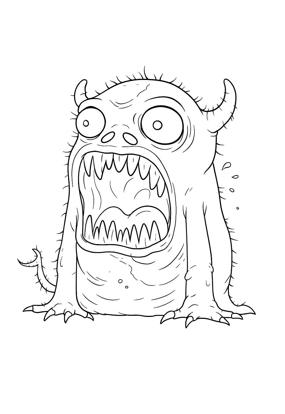 Desenho Assustador - Monstro