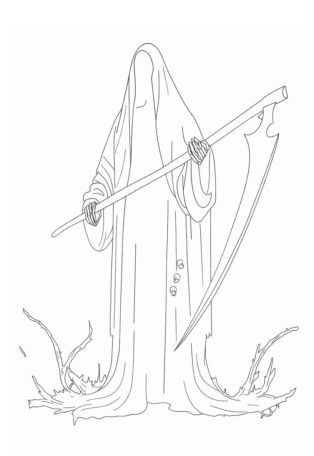 Desenho Assustador - Pintar
