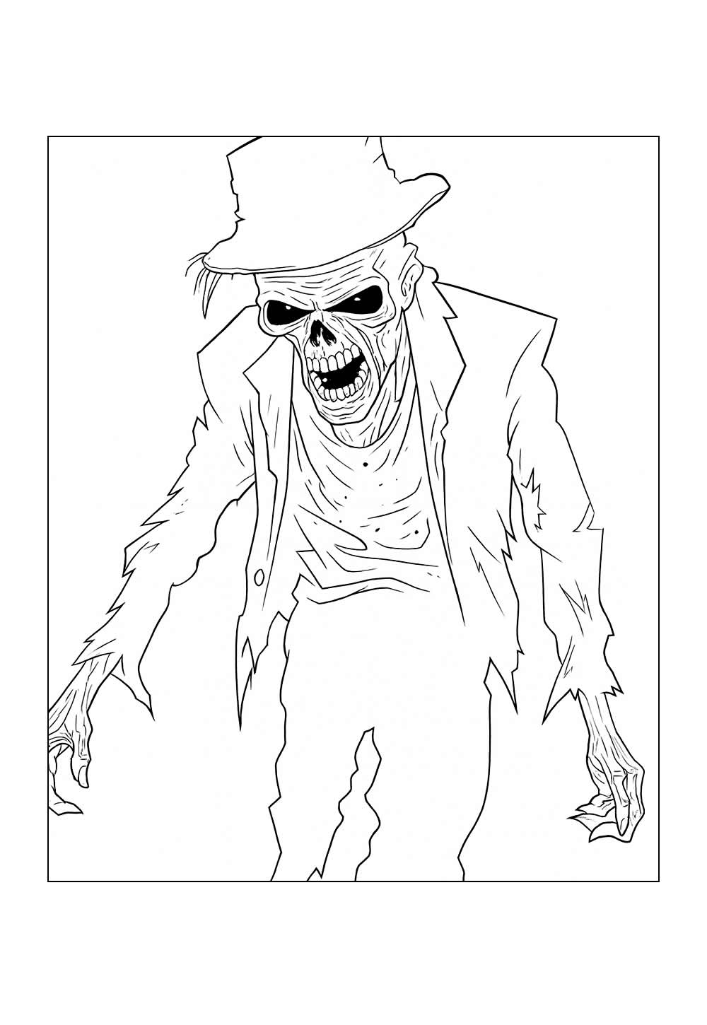 Desenho Assustador - Pintar