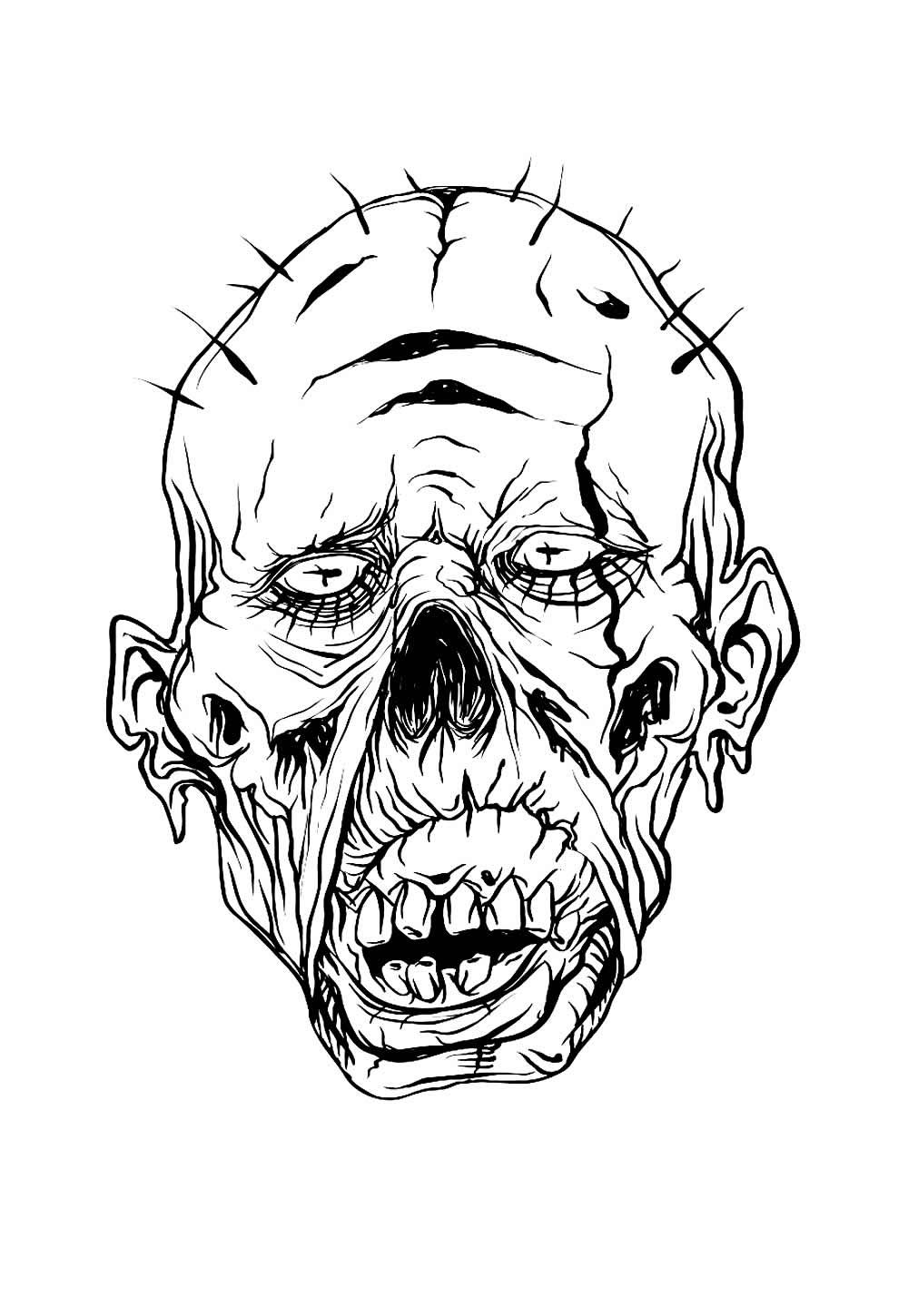 Desenho para pintar de Halloween