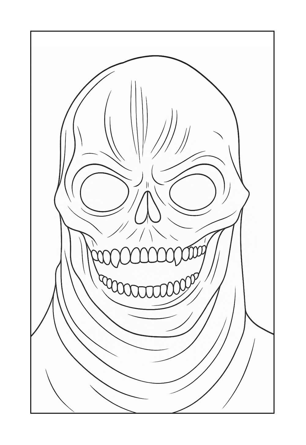 Desenho de Halloween para colorir