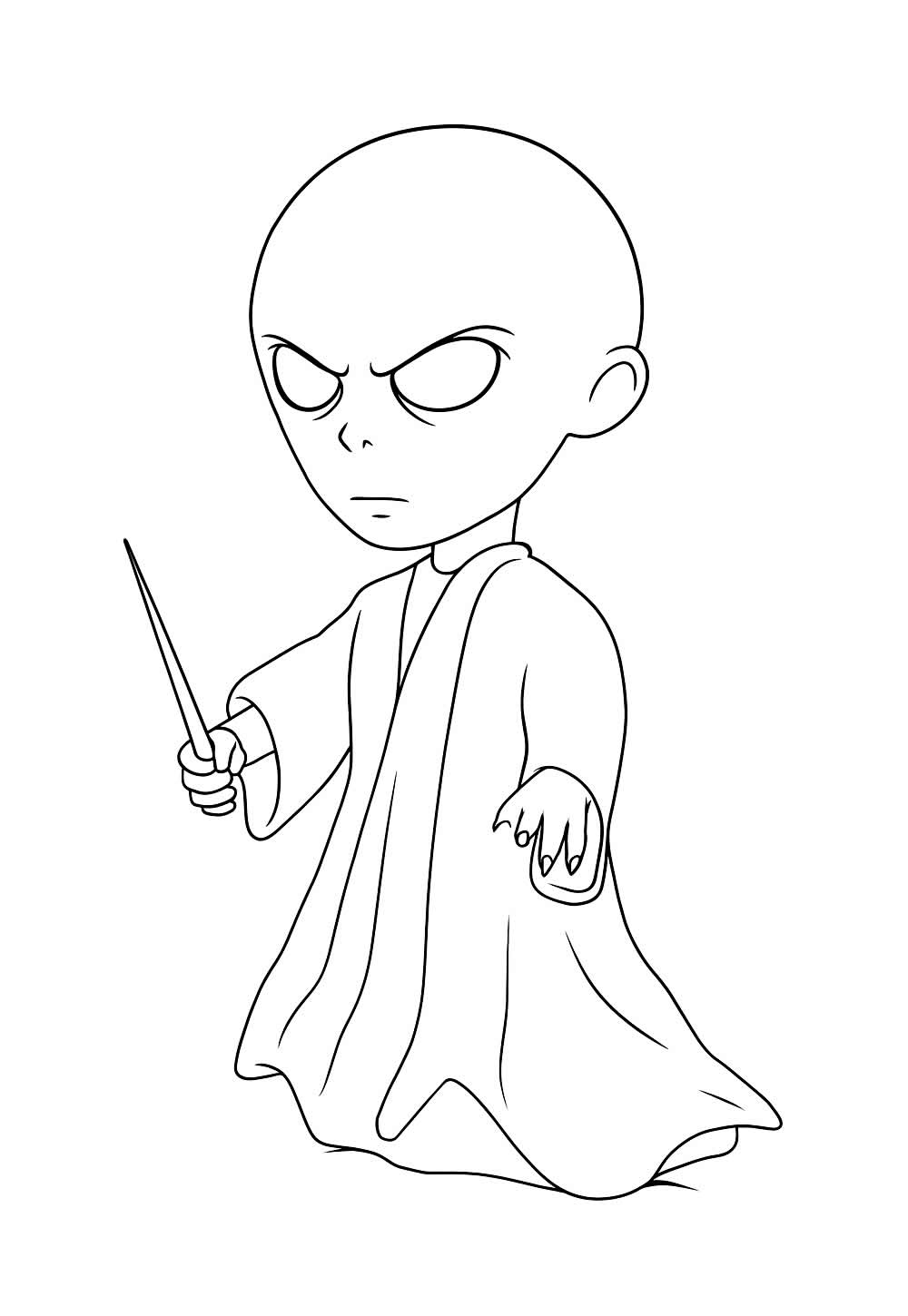 Desenho Aterrorizante para imprimir