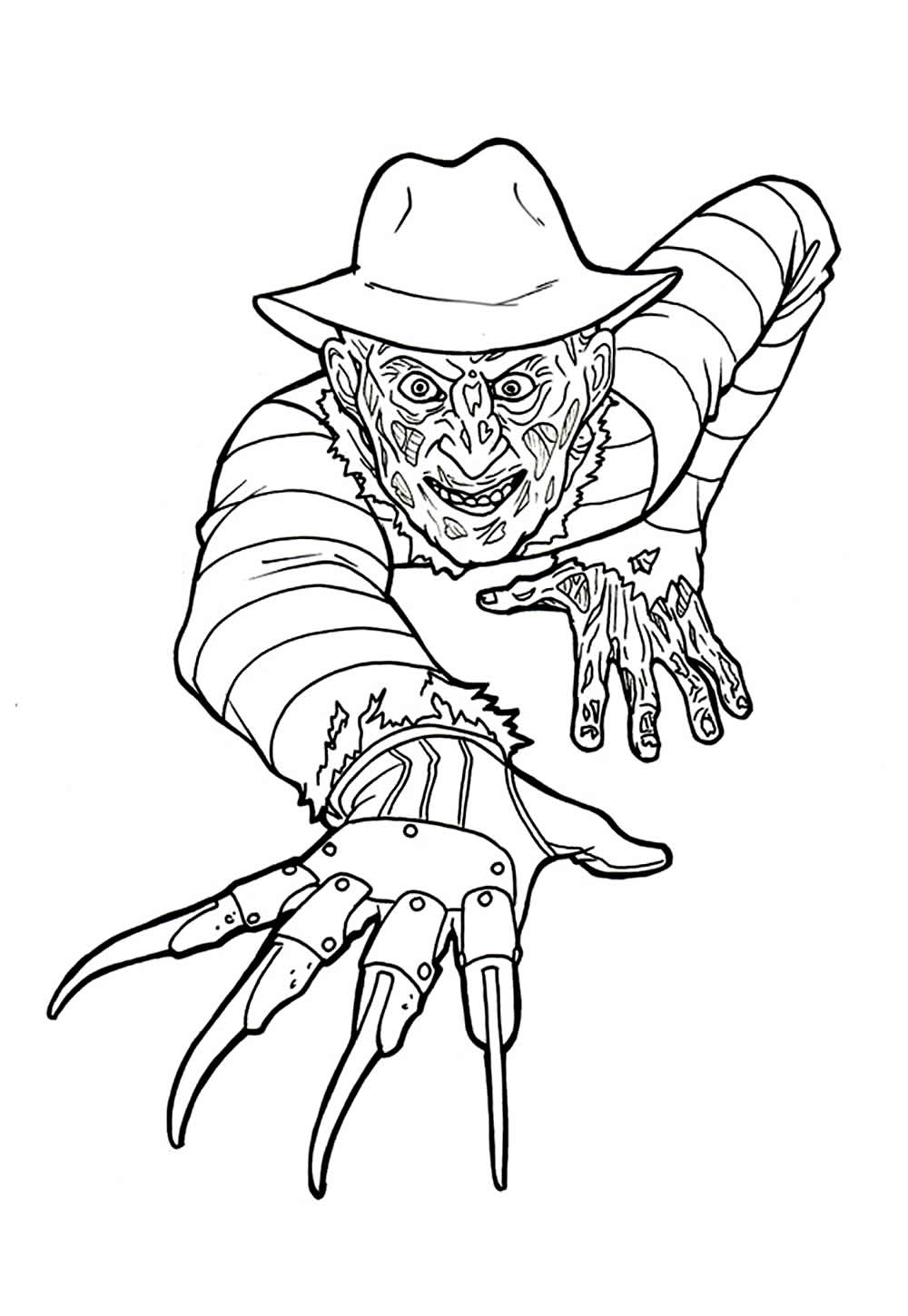 Desenhos Aterrorizantes - Freddy Krueger