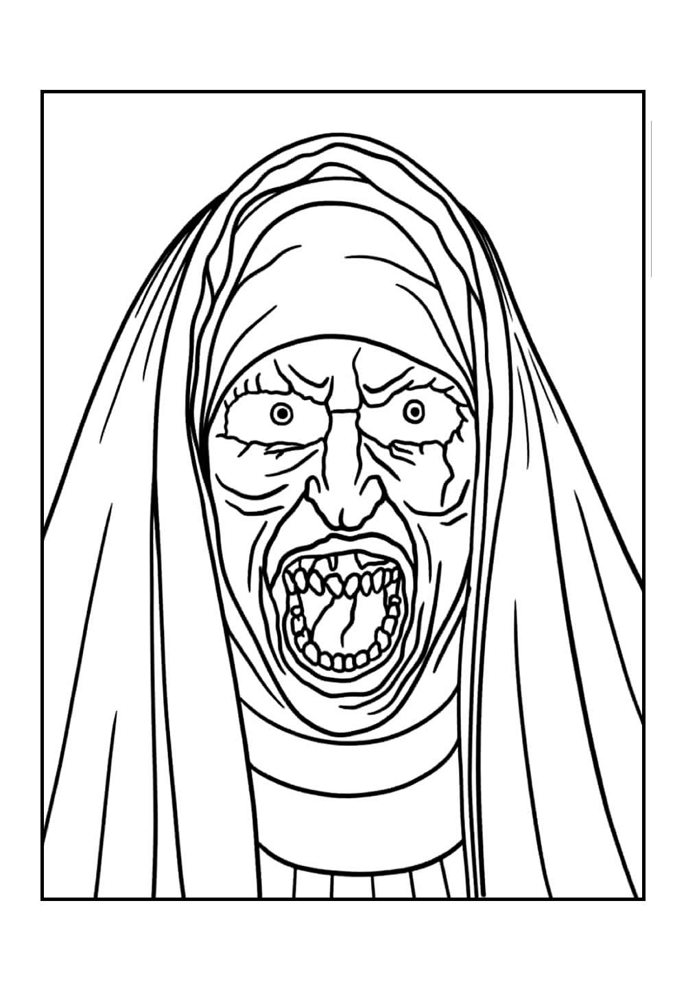 Desenho para colorir de Halloween