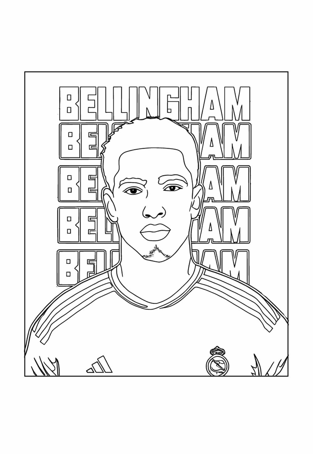 Desenho de Bellingham para pintar