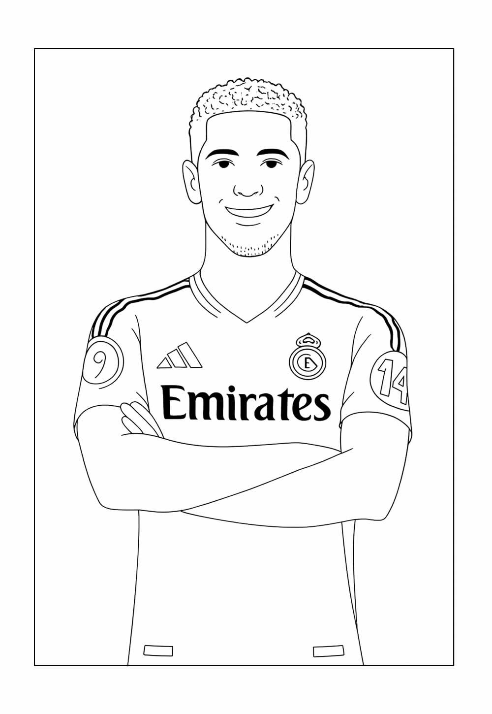 Desenho do Bellingham - Real Madrid - Futebol