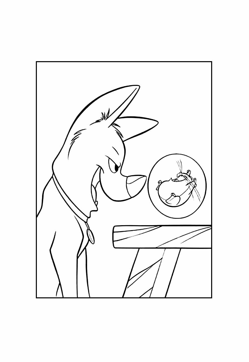 Desenho de Bolt - Supercão para colorir
