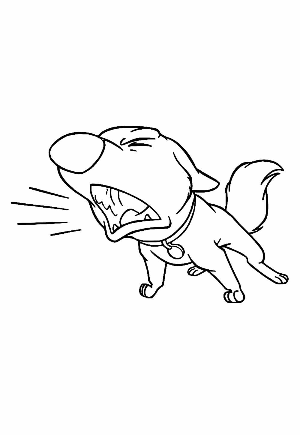 Desenho do cachorrinho Bolt para colorir