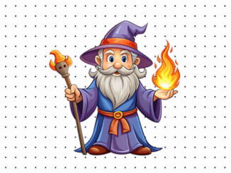 Desenhos de Bruxo para colorir