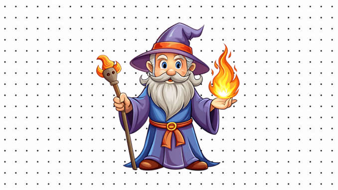 Desenhos de Bruxo para colorir