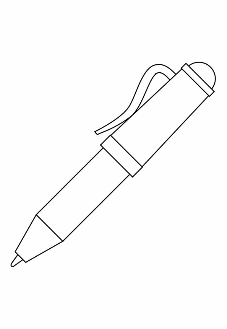 Desenhos de Caneta para colorir - Bora Colorir