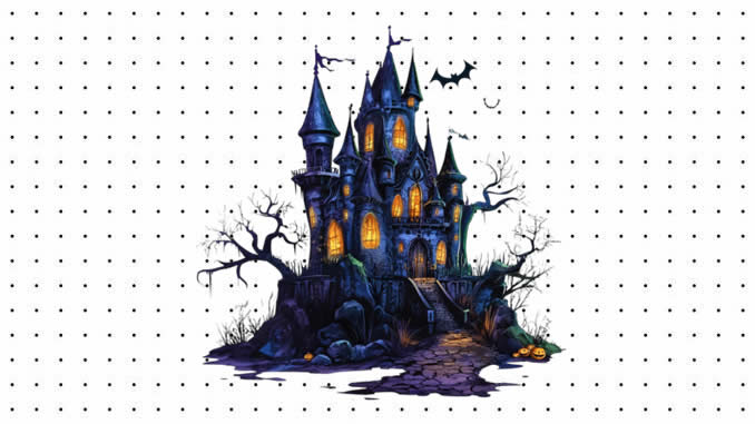 Desenhos de Castelo Assombrado para colorir
