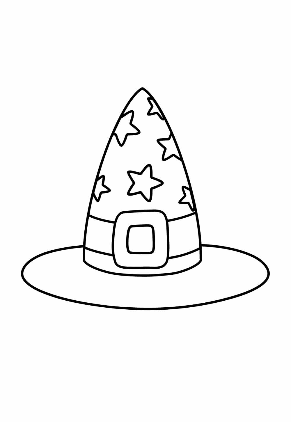 Desenho de Chapéu de Bruxa