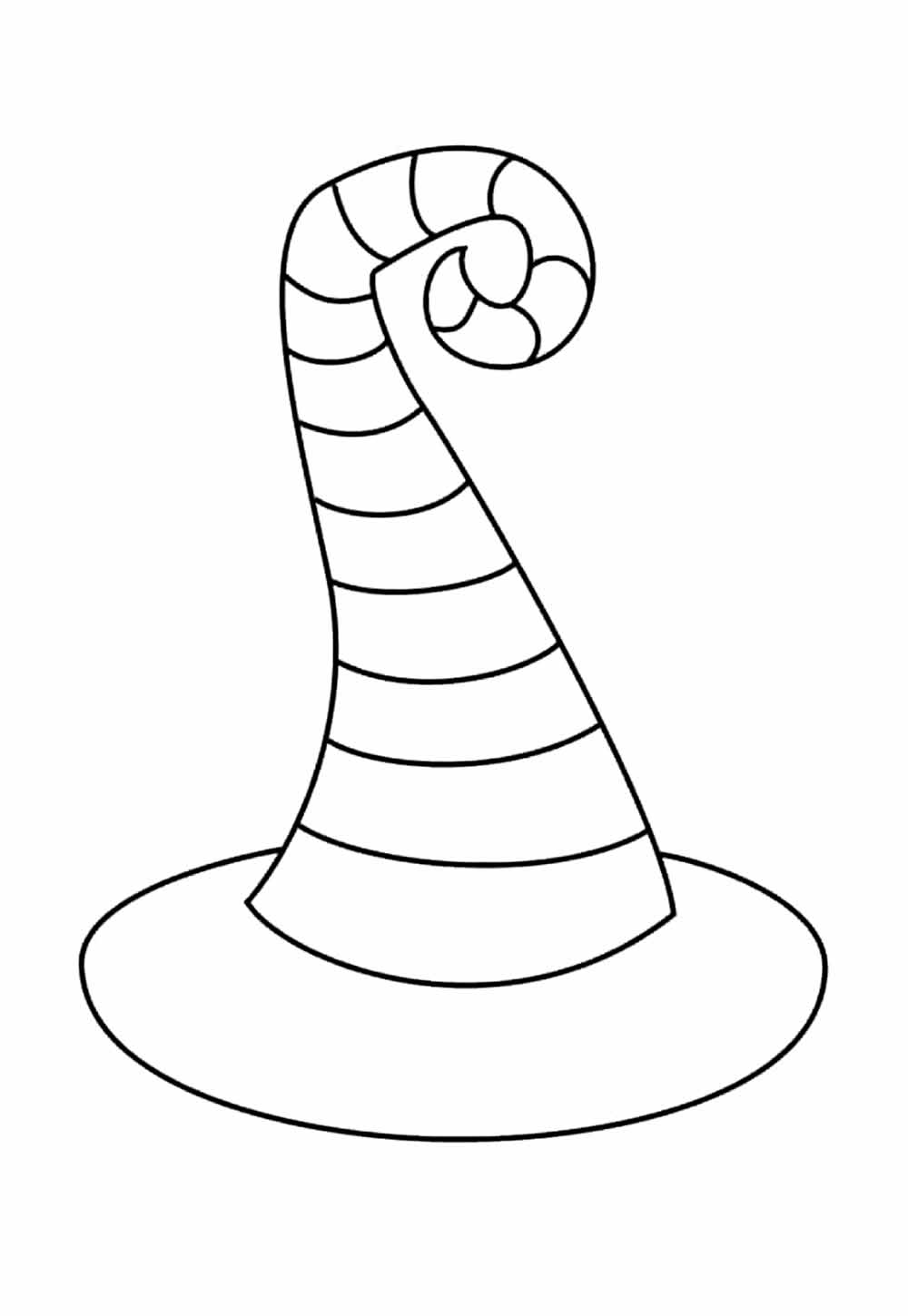Desenho de Chapéu de Bruxa