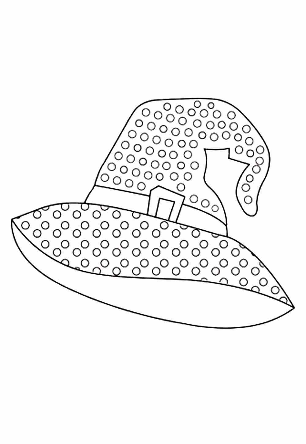 Desenho de Chapéu de Bruxa