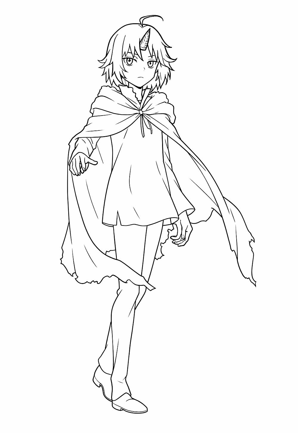 Desenho do anime Clevatess para colorir