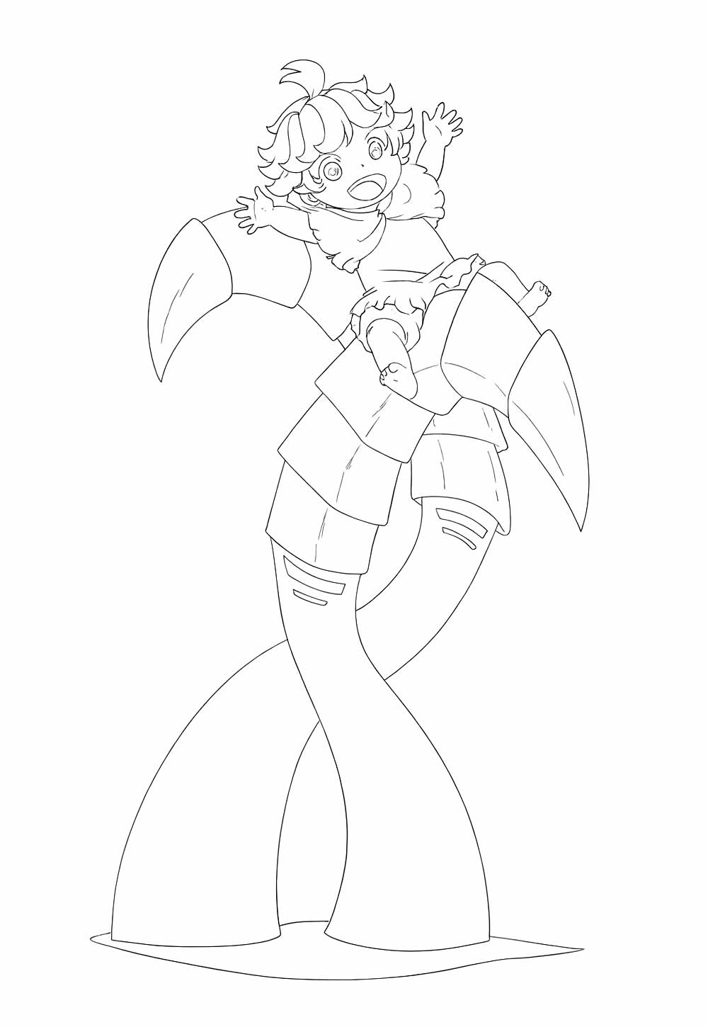 Desenho de Clevatess para pintar