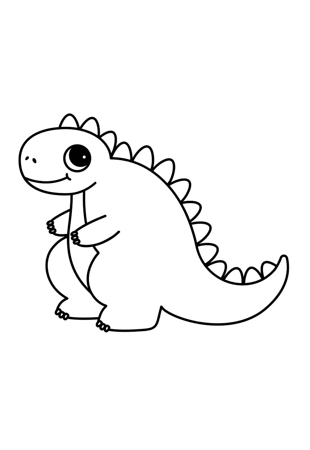 Dinossauro Fofo para colorir