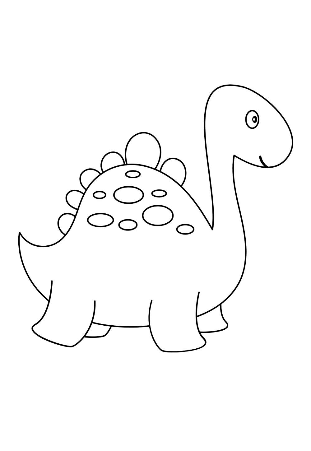 Desenho de Dinossauro para pintar