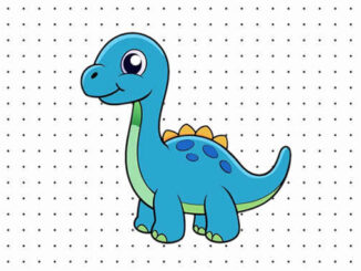 Desenhos de Dinossauros Fofos para colorir