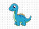 Desenhos de Dinossauros Fofos para colorir