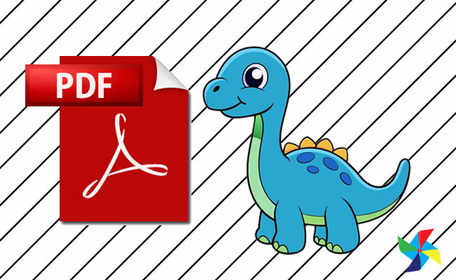 Desenhos de Dinossauros Fofos em PDF