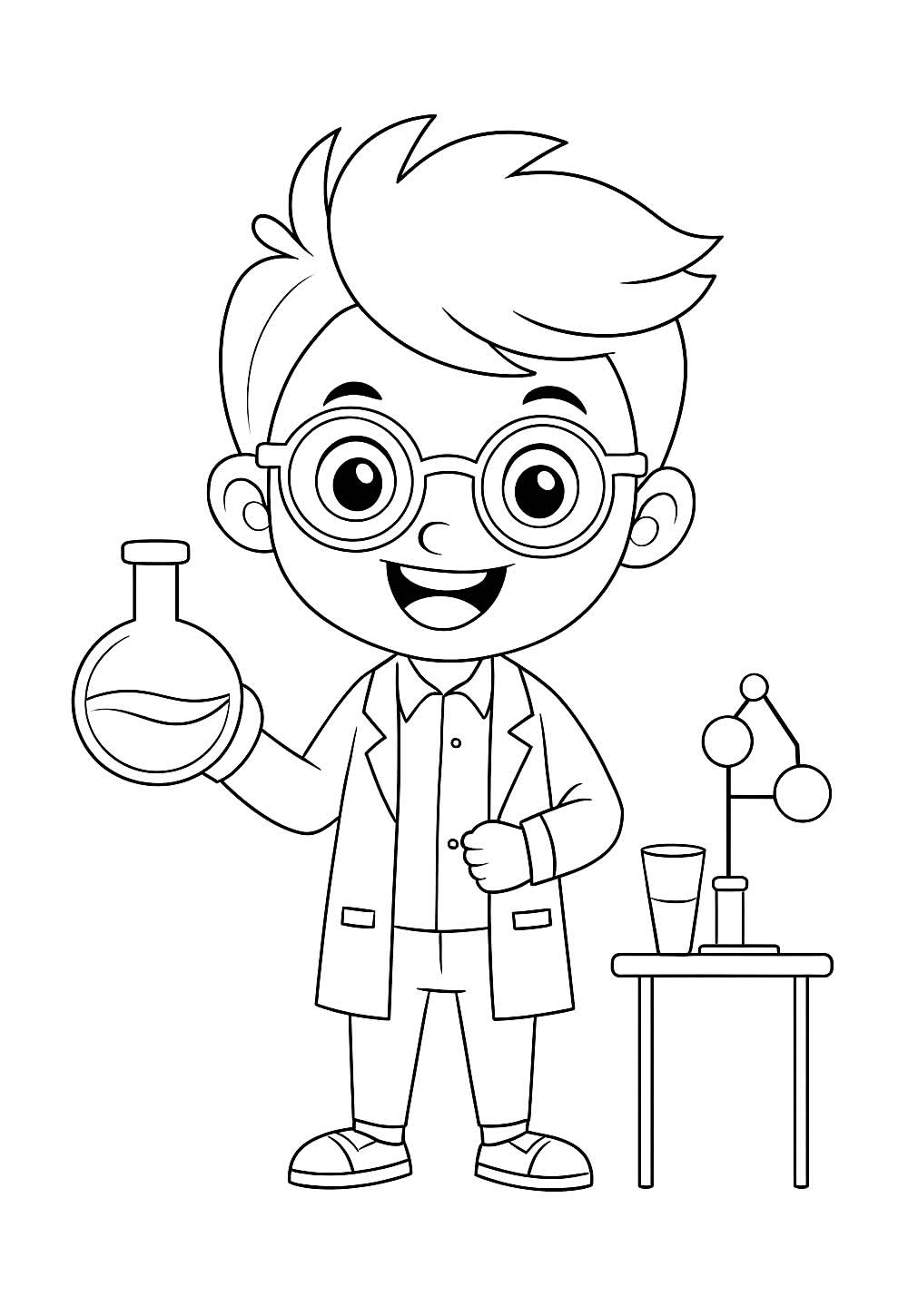 Desenho de Física para colorir