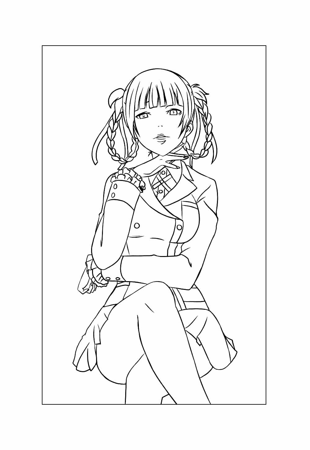 Kakegurui para colorir