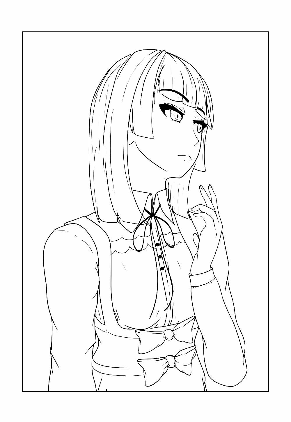 Desenho de Kakegurui para colorir