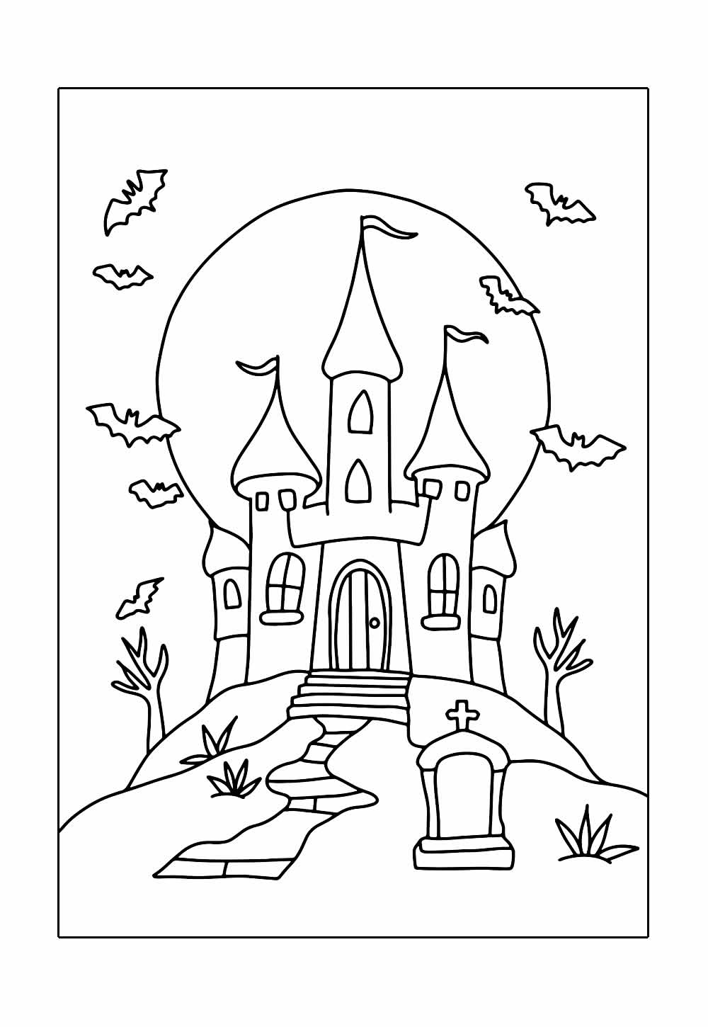 Desenhos de Castelo e para pintar e colorir