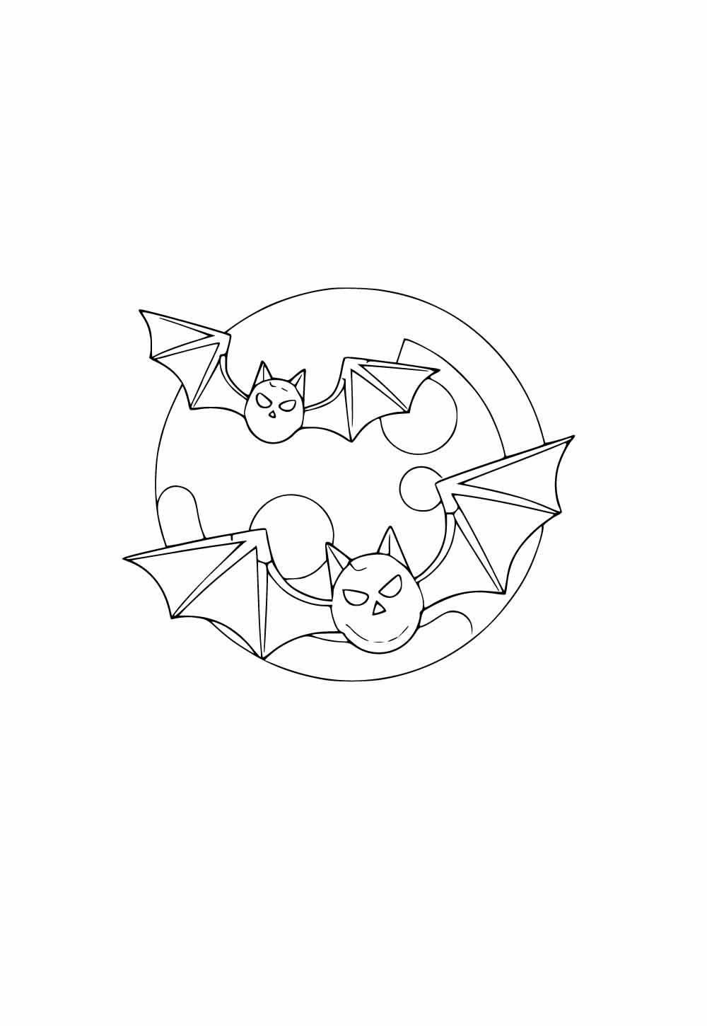 Desenho de Morcegos