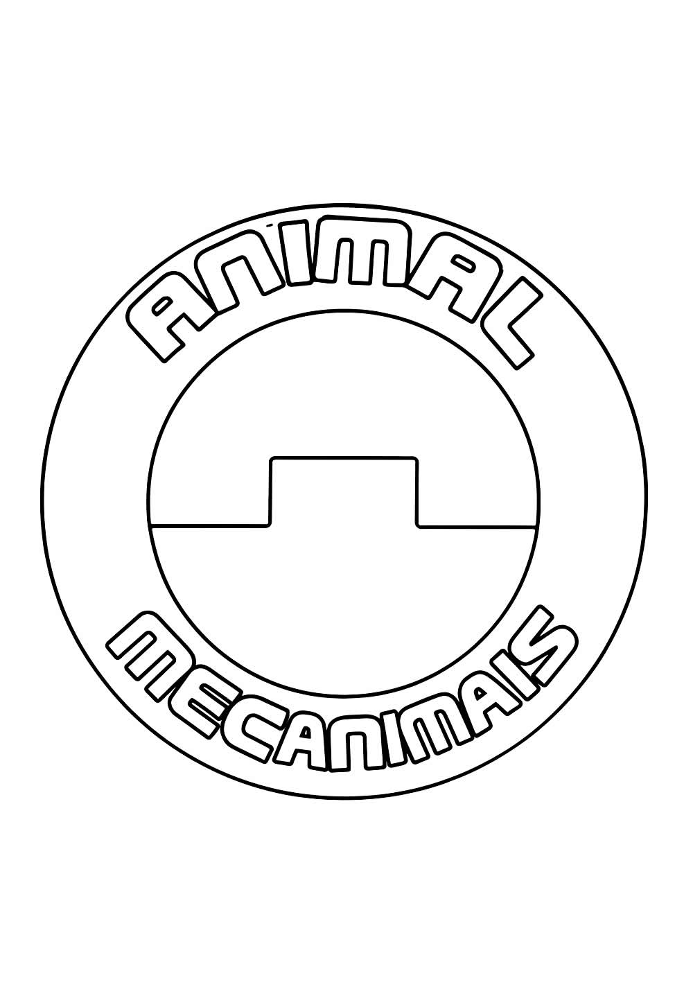 Mecanimais para colorir