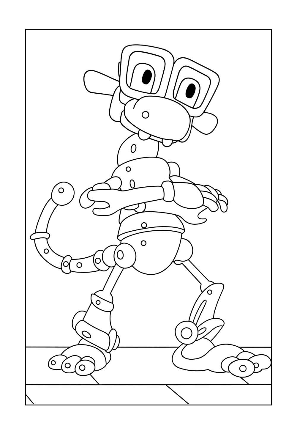Desenho de Mecanimais para colorir
