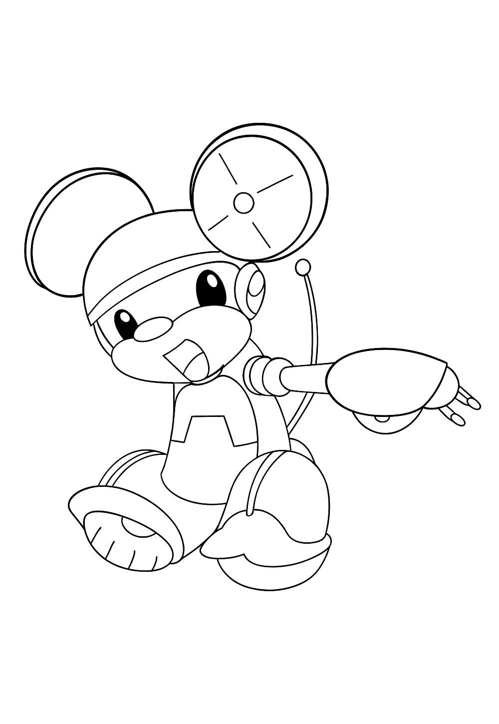 Desenho de Mecanimais para pintar