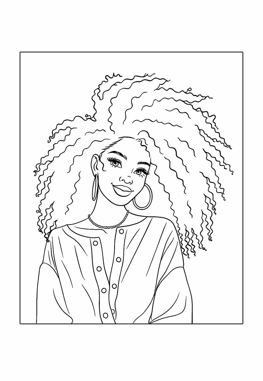 Desenho de Mulher Negra