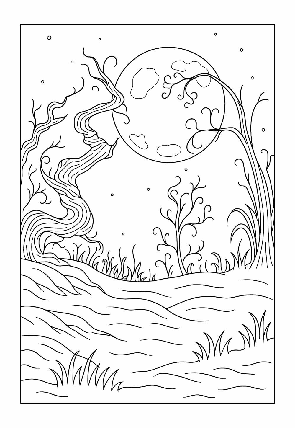 Noite Assombrada para pintar